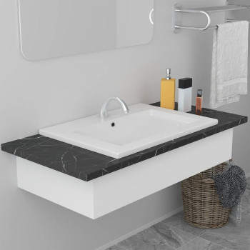 Vidaxl Built-In Basin 24X15.6X7.3 Ceramic White