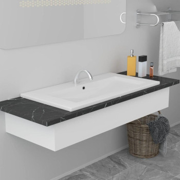 Vidaxl Built-In Basin 31.9X15.6X7.3 Ceramic White