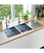 Vidaxl Handmade Kitchen Sink With Strainer Stainless Steel