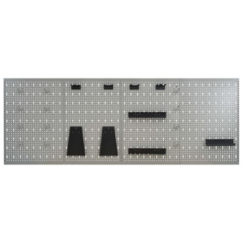 Vidaxl Wall-Mounted Peg Boards 4 Pcs 15.7X22.8 Steel