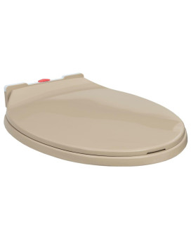 Vidaxl Soft-Close Toilet Seat Quick Release Beige Oval