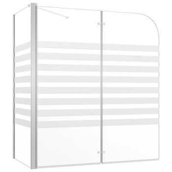 Vidaxl Bath Enclosure 47.2X26.8X51.2 Tempered Glass Stripe