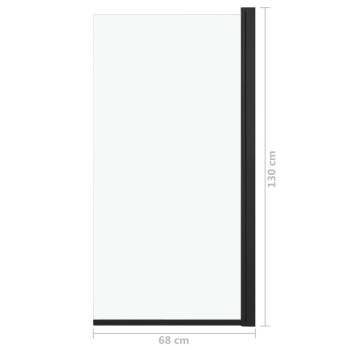 Vidaxl Shower Enclosure Esg 26.8X51.2 Black