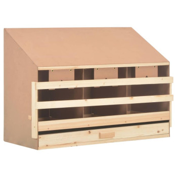 Vidaxl Chicken Laying Nest 3 Compartments 36.6X15.7X25.6 Solid Pine Wood