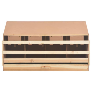 Vidaxl Chicken Laying Nest 4 Compartments 41.7X15.7X23.2 Solid Pine Wood