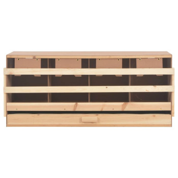 Vidaxl Chicken Laying Nest 4 Compartments 41.7X15.7X17.7 Solid Pine Wood