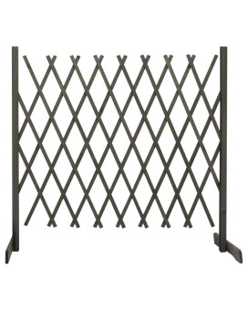 Vidaxl Garden Trellis Fence Gray 70.9X39.4 Solid Firwood