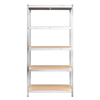 Vidaxl 5-Layer Shelves 4 Pcs Silver Steel&Engineered Wood