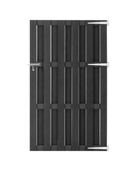 Vidaxl Garden Gate Wpc 39.4X70.9 Gray