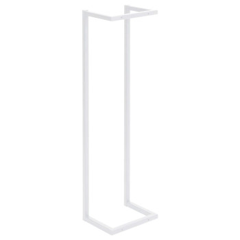 Vidaxl Towel Rack White 9.8X7.9X37.4 Steel