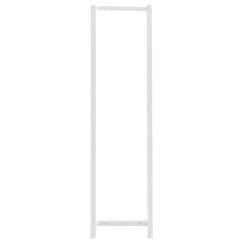 Vidaxl Towel Rack White 9.8X7.9X37.4 Steel