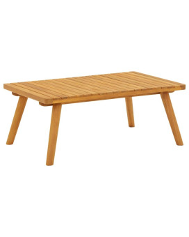 Vidaxl Patio Coffee Table 35.4X21.7X13.8 Solid Acacia Wood