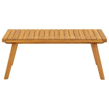 Vidaxl Patio Coffee Table 35.4X21.7X13.8 Solid Acacia Wood