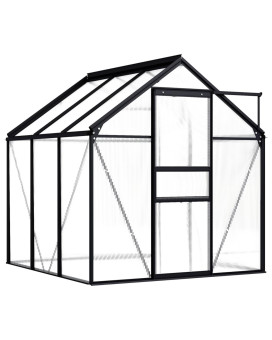 Vidaxl Greenhouse Anthracite Aluminum 38.9 Ft