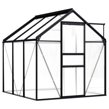 Vidaxl Greenhouse Anthracite Aluminum 38.9 Ft