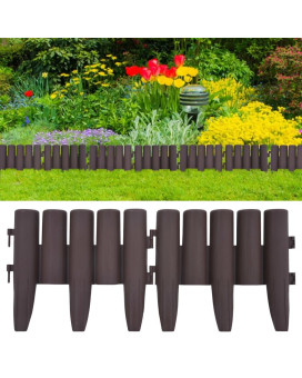 Vidaxl Lawn Edgings 36 Pcs Brown 393.7 Pp