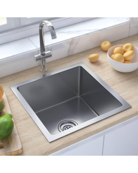 Vidaxl Handmade Kitchen Sink Stainless Steel