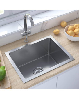 Vidaxl Handmade Kitchen Sink Stainless Steel