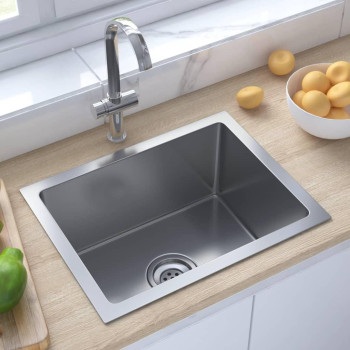 Vidaxl Handmade Kitchen Sink Stainless Steel