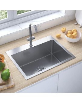 Vidaxl Handmade Kitchen Sink Stainless Steel