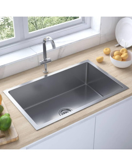 Vidaxl Handmade Kitchen Sink Stainless Steel