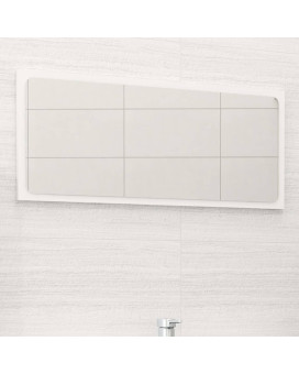 Vidaxl Bathroom Mirror White 31.5X0.6X14.6 Engineered Wood