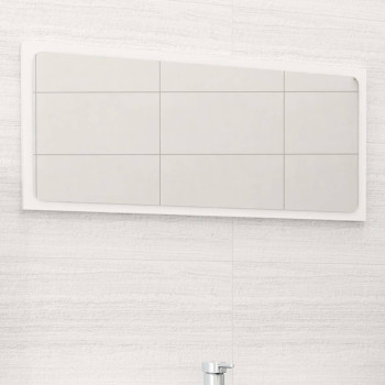 Vidaxl Bathroom Mirror White 31.5X0.6X14.6 Engineered Wood