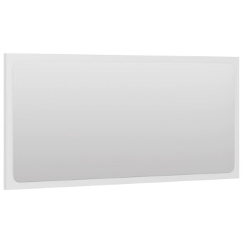 Vidaxl Bathroom Mirror White 31.5X0.6X14.6 Engineered Wood