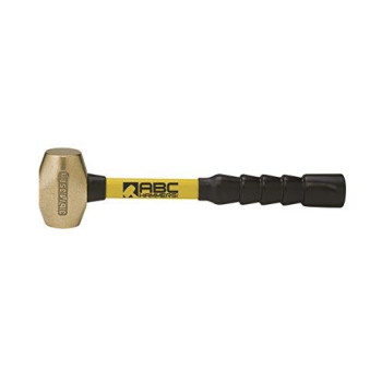 3 lb. Brass Hammer with 12 Fiberglass Handle