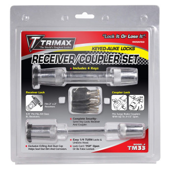 Trimax TM33 5/8 Receiver and 3-1/2 Span Coupler Lock