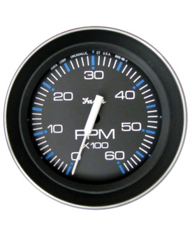 Faria 33004 Coral Tachometer (6000 RPM) Gas - 4, Black