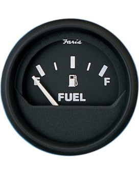 Faria Beede Faria 12801 Euro Fuel Level Gauge (E-1/2-F) - 2, Black