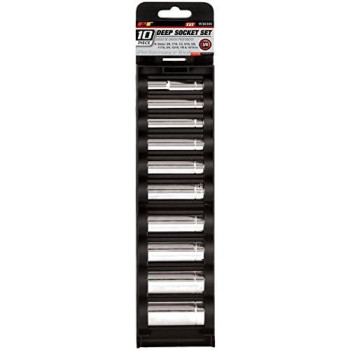 Performance Tool W38300 3/8-Inch Drive 10-Piece SAE Deep Socket Set