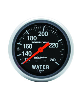 Auto Meter 3433 Sport-Comp Mechanical Water Temperature Gauge