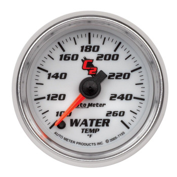 Auto Meter 7155 C2 Full Sweep Electric Water Temperature Gauge