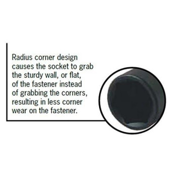 Sunex 224m 1/2-Inch Drive 24-mm Impact Socket