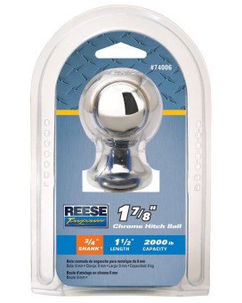 Reese Towpower 74006 Chrome 1 7/8 Hitch Ball