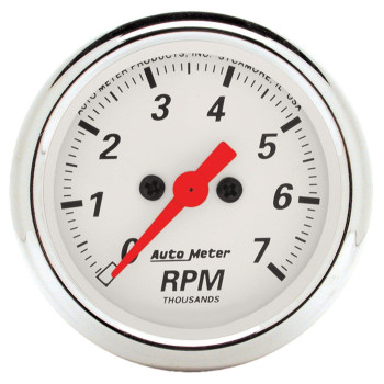 AUTO METER 1397 Arctic White Electric Tachometer 2.3125 in.