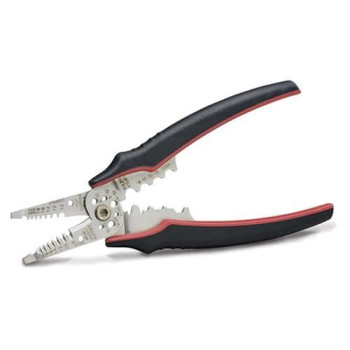 Gardner Bender GESP-70 Professional Grade ArmorEdge 3-in-1 Wire Stripper/Crimper/Cutter, Stainless Steel, 22-10 AWG , Black