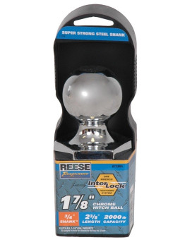 Reese Towpower 72804 Chrome Interlock 1-7/8 Hitch Ball