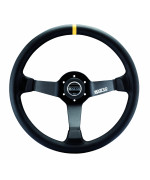 Sparco 015R345MLN Leather Steering Wheel,Black, 350mm