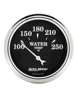 Auto Meter 1737 Old Tyme Black Water Temperature Gauge