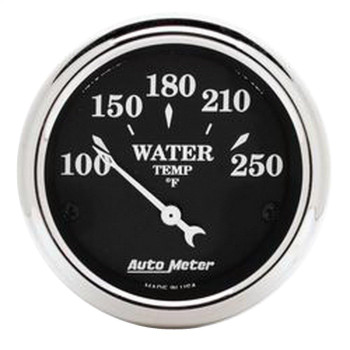 Auto Meter 1737 Old Tyme Black Water Temperature Gauge