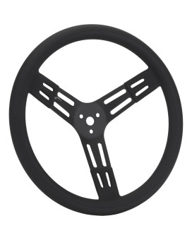 Longacre 52-56841 15 in Steel Steering Wheel, Black, Smooth