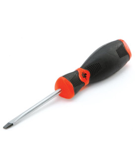 Performance Tool W30986 Black & Red Slotted Screwdriver, 3/16-Inch x 3-Inch