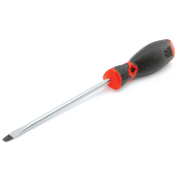 Performance Tool W30989 Black & Red Slotted Screwdriver, 1/4-Inch x 6-Inch