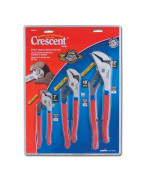 Crescent R200SET3 3 Piece 7-Inch, 10-Inch, and 12-Inch Tongue and Groove Plier Set