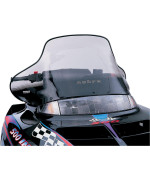 PowerMadd 11330 Cobra Windshield for Polaris Evolved - Tint with black fade - Mid height