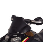 PowerMadd 13030 Cobra Windshield for Ski Doo Rev - Matte black - Mid height