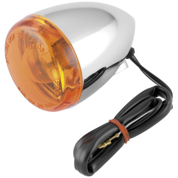 Biker's Choice CHR BULLET FRT TURN SIG DUAL Turn Signals Bullet Turn Signals-Dual Filament CHR Chr w/ Amber lensOEM68885-00 - 162392